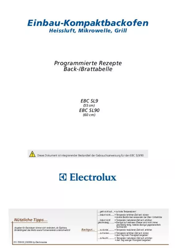Mode d'emploi AEG-ELECTROLUX EBCSL90S