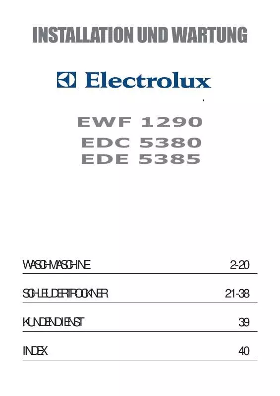 Mode d'emploi AEG-ELECTROLUX EDE5385