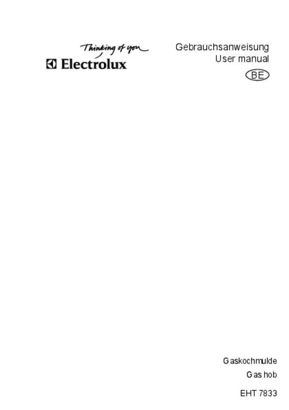 Mode d'emploi AEG-ELECTROLUX EHT7833K