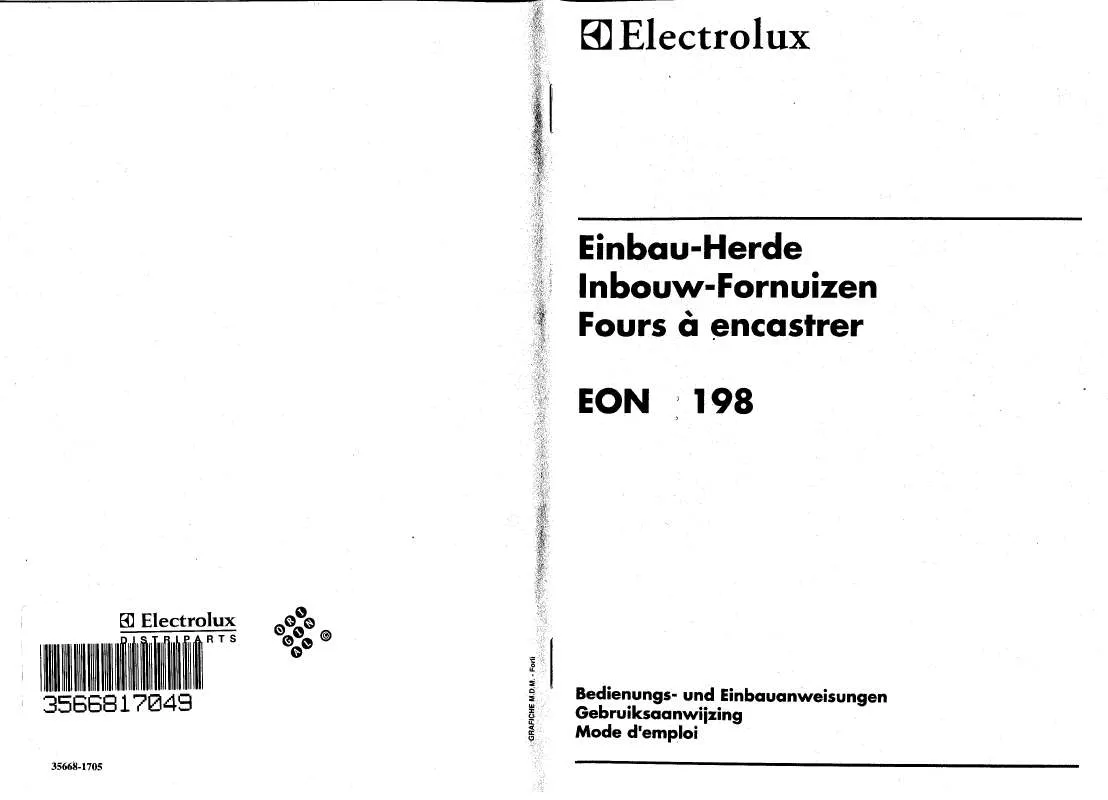 Mode d'emploi AEG-ELECTROLUX EON198B