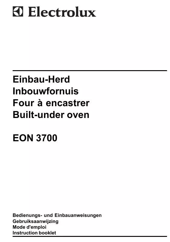 Mode d'emploi AEG-ELECTROLUX EON3700K