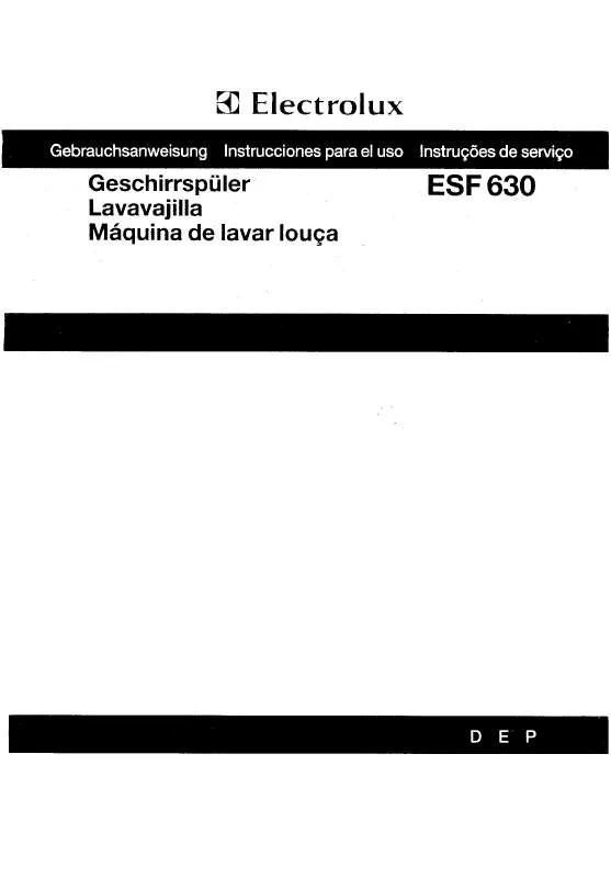 Mode d'emploi AEG-ELECTROLUX ESF630DEP