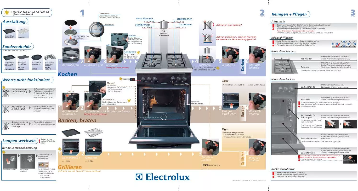 Mode d'emploi AEG-ELECTROLUX GHL30-4.5WS