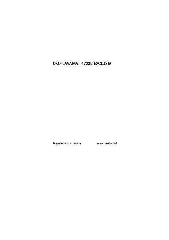 Mode d'emploi AEG-ELECTROLUX L47239