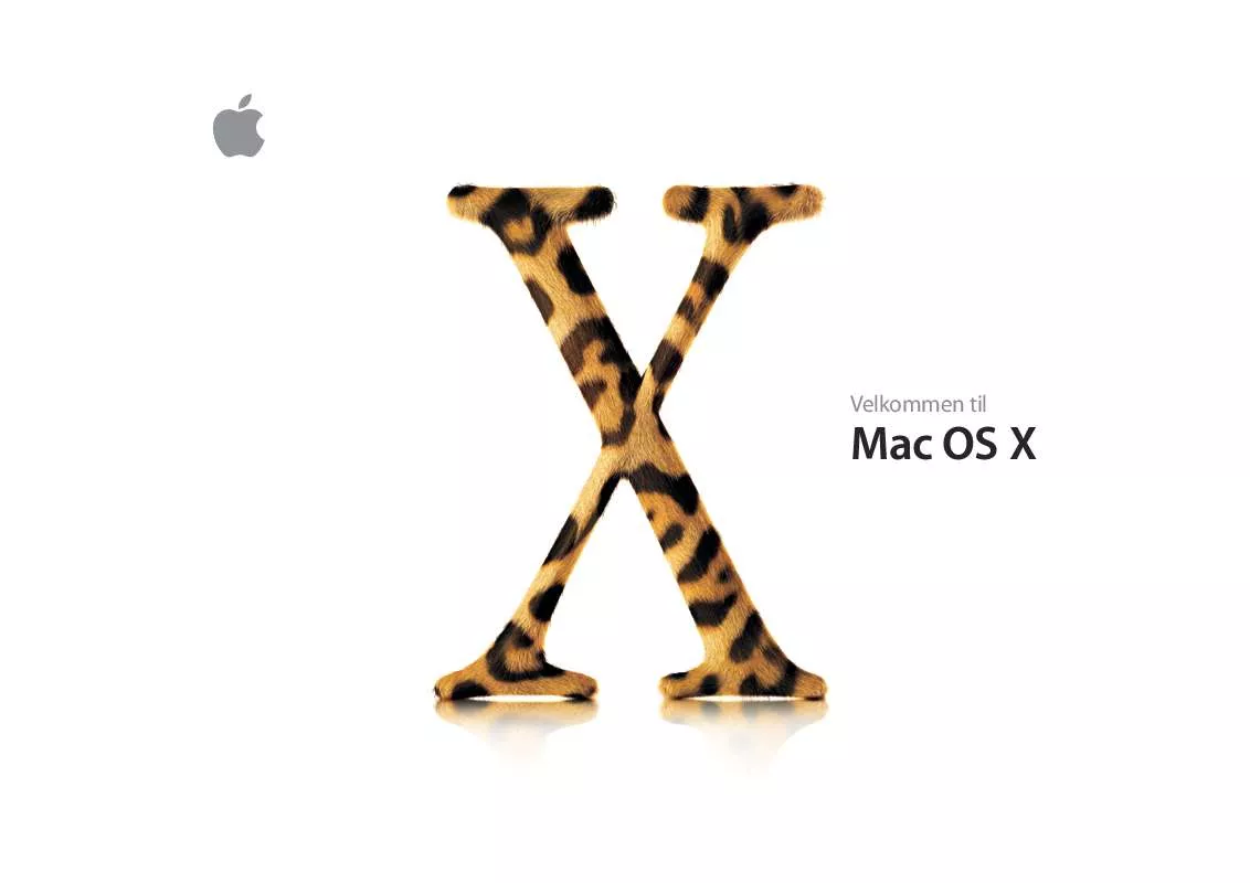 Mode d'emploi APPLE MAC OS X 10.2