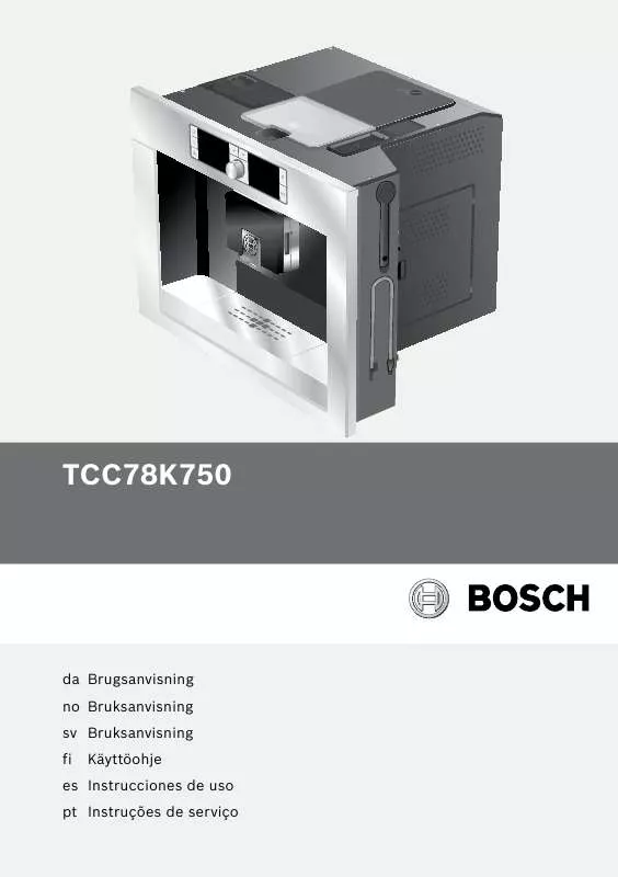 Mode d'emploi BOSCH TCC78K750B