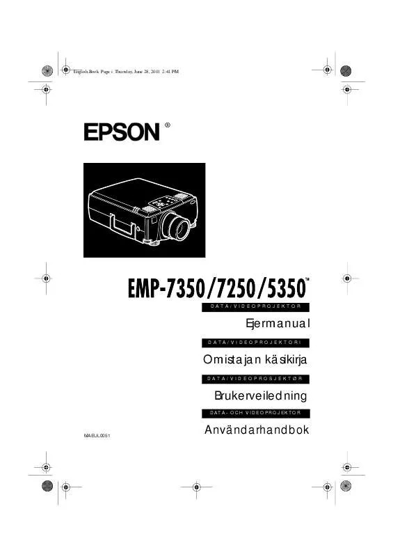 Mode d'emploi EPSON EMP-5350