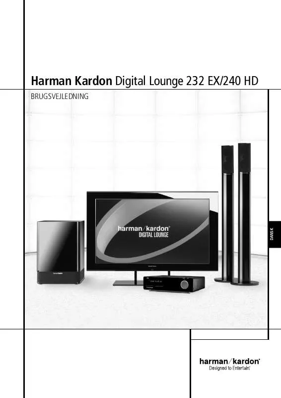 Mode d'emploi HARMAN KARDON DL 240HD