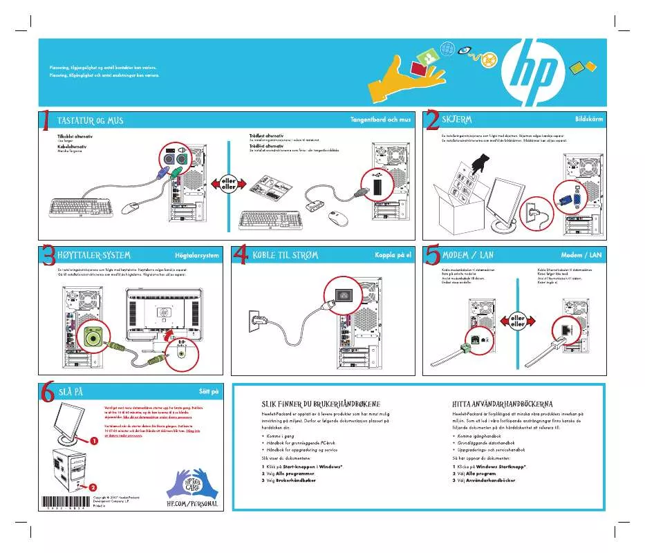 Mode d'emploi HP PAVILION T3700