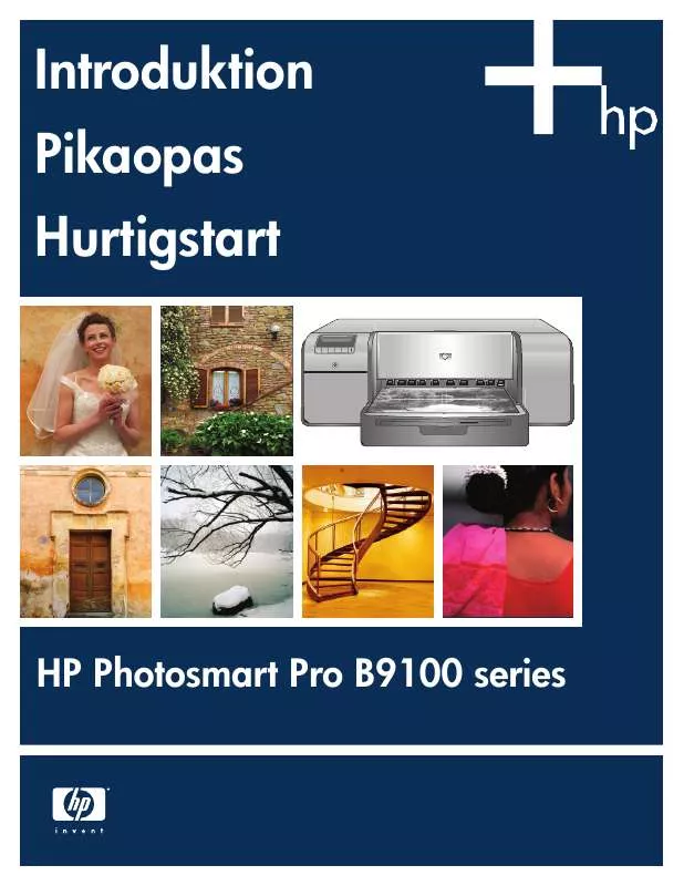 Mode d'emploi HP PHOTOSMART PRO B9180