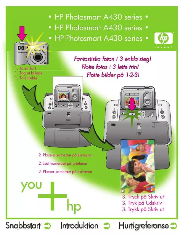 Mode d'emploi HP PHOTOSMART A433