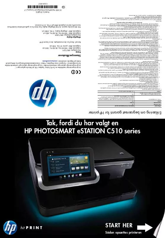 Mode d'emploi HP PHOTOSMART ESTATION C510A