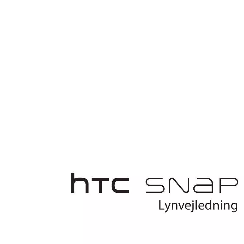 Mode d'emploi HTC SNAP