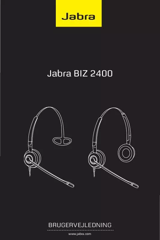 Mode d'emploi JABRA BIZ GN2400