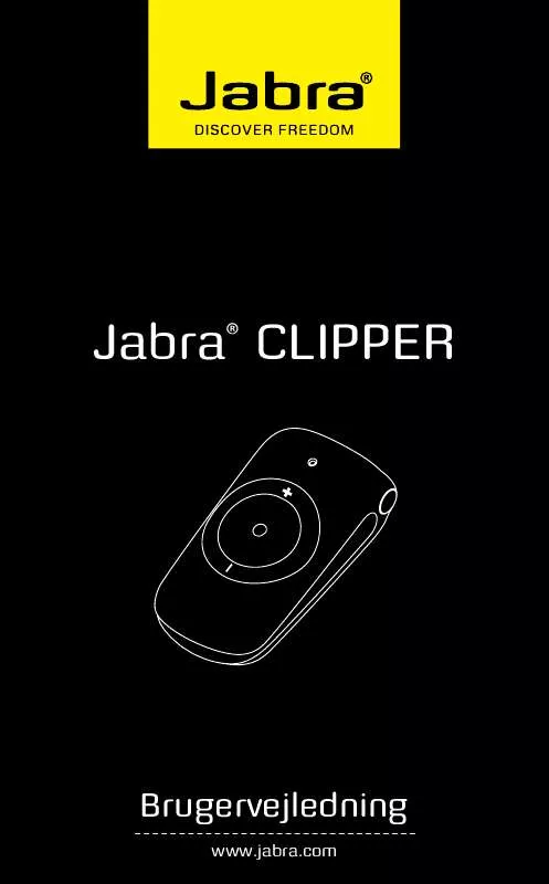 Mode d'emploi JABRA CLIPPER