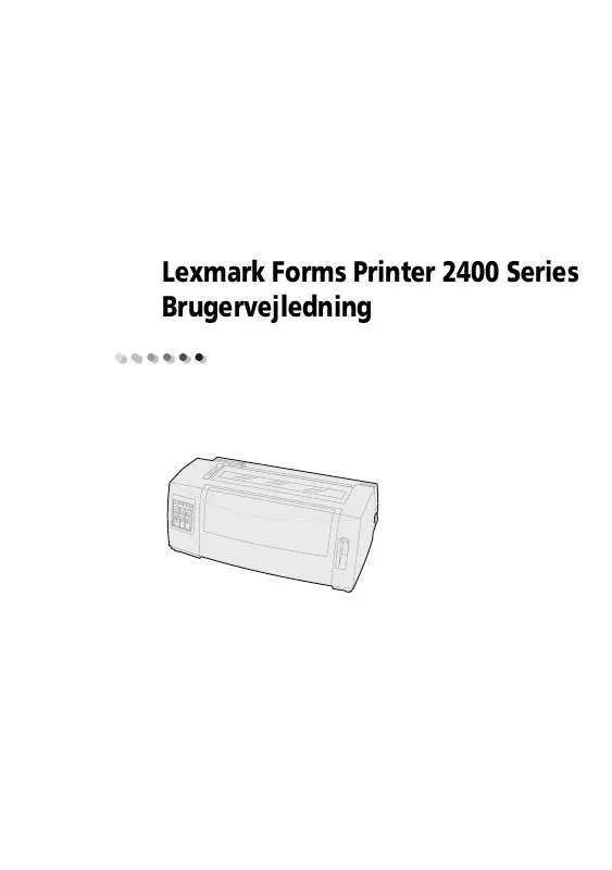 Mode d'emploi LEXMARK FORMS PRINTER 2400