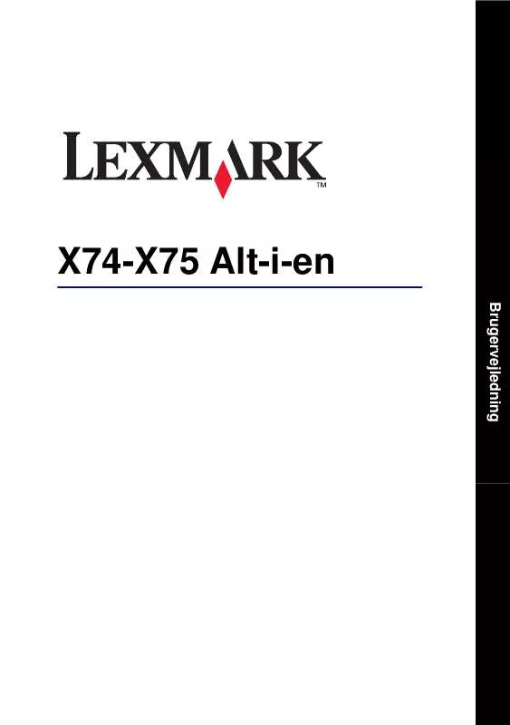 Mode d'emploi LEXMARK X75