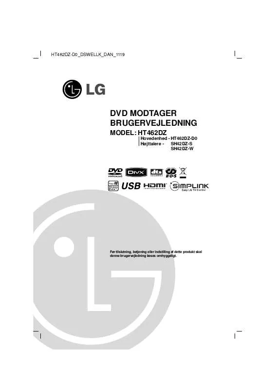 Mode d'emploi LG HT462DZ