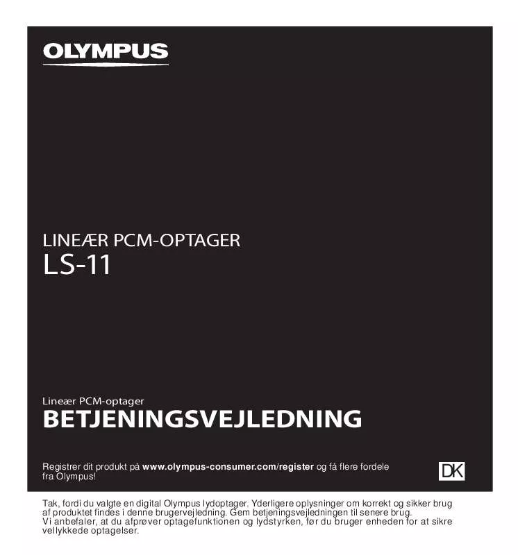 Mode d'emploi OLYMPUS LS-11