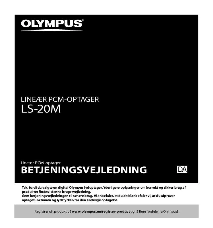 Mode d'emploi OLYMPUS LS-20M