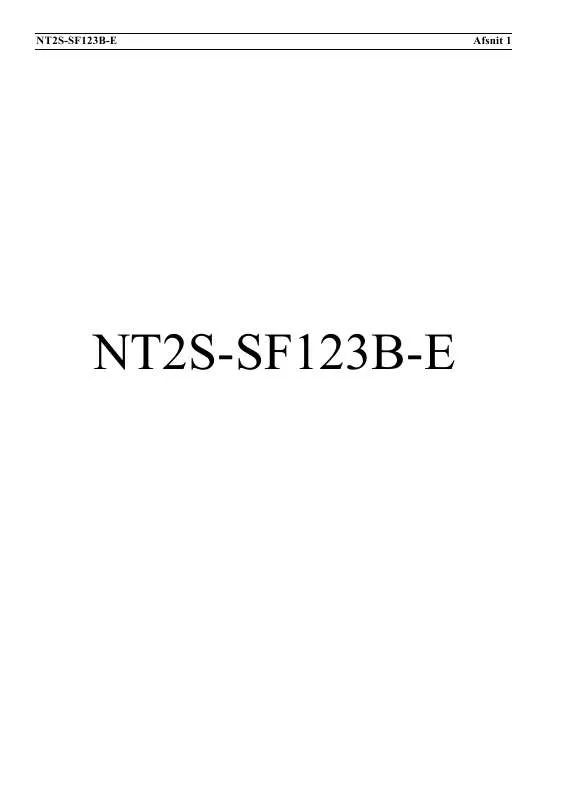 Mode d'emploi OMRON NT2S-SF123B-E