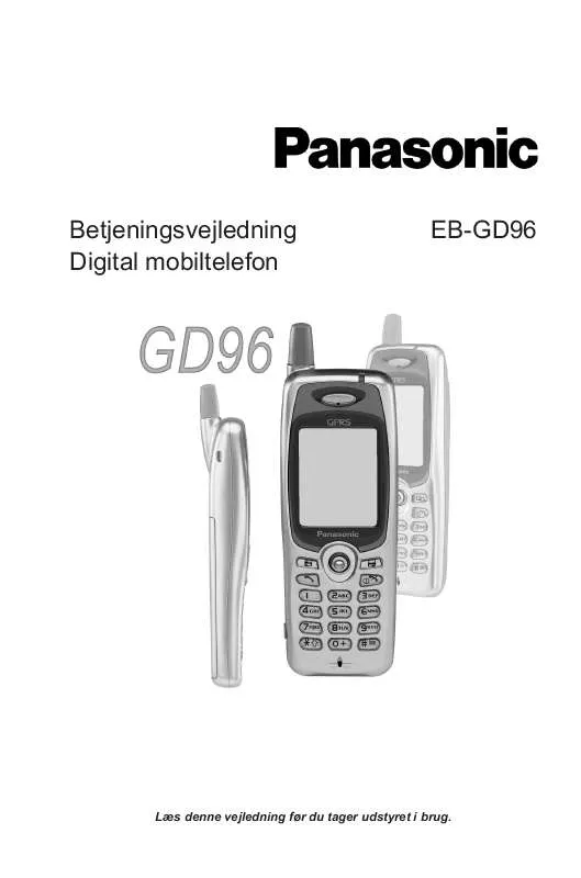 Mode d'emploi PANASONIC EB-GD96