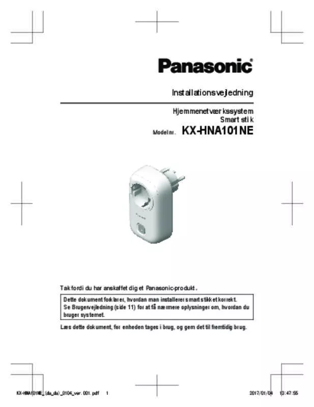 Mode d'emploi PANASONIC KX-HN6012NE