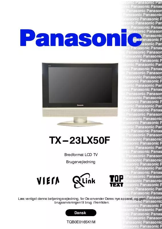 Mode d'emploi PANASONIC TX-23LX50F