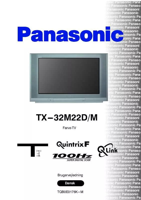 Mode d'emploi PANASONIC TX-32M22DM