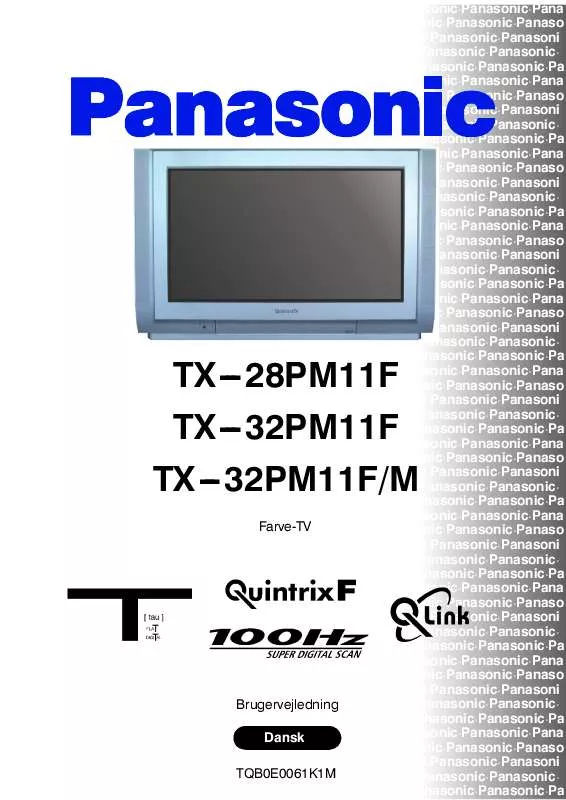 Mode d'emploi PANASONIC TX-32PM11FM