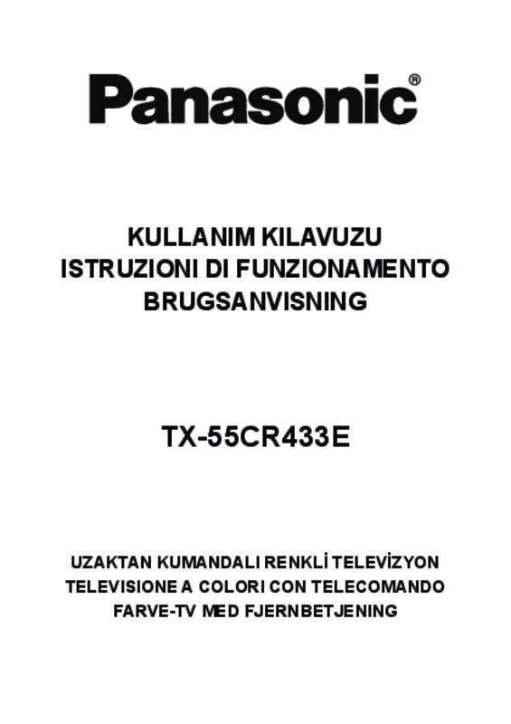 Mode d'emploi PANASONIC TX-55CR433E