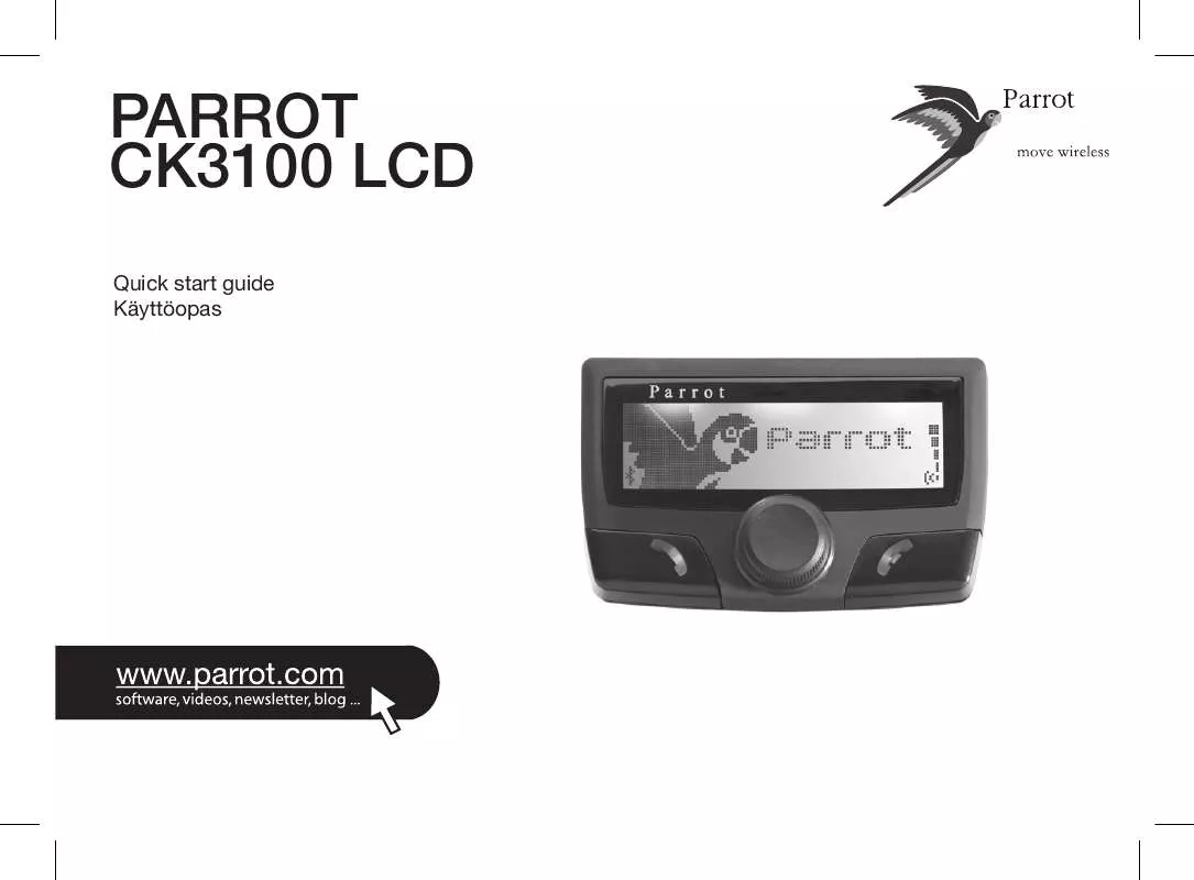 Mode d'emploi PARROT CK3100 LCD