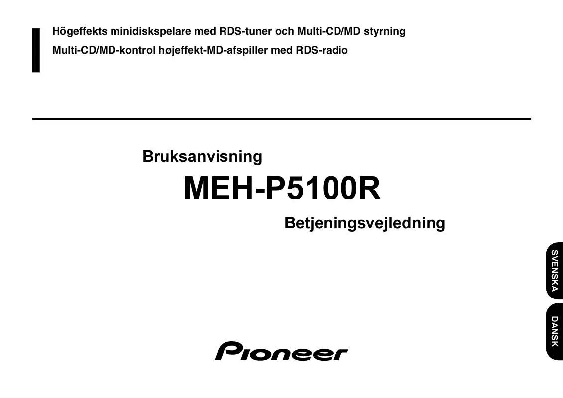 Mode d'emploi PIONEER MEH-P5100R