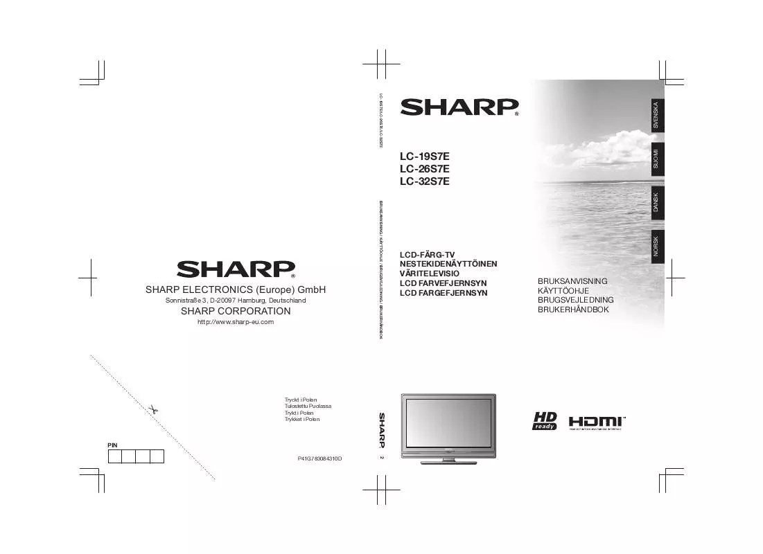 Mode d'emploi SHARP LC-19