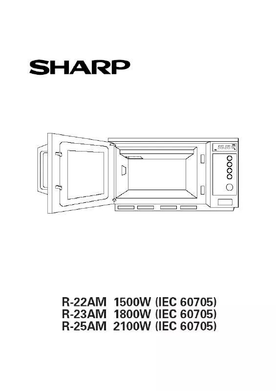 Mode d'emploi SHARP R-25AM