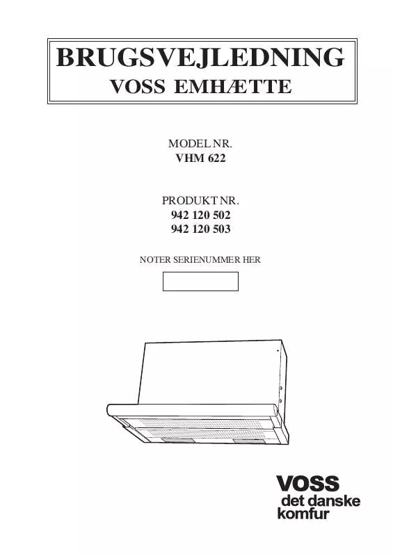 Mode d'emploi VOSS VHM622-0