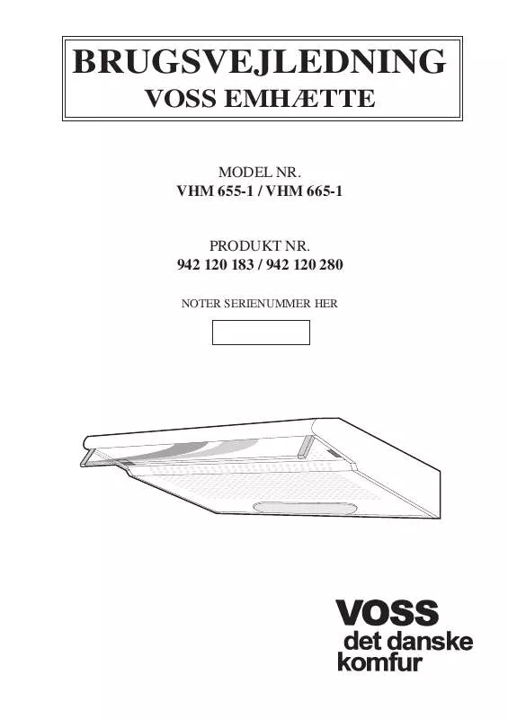 Mode d'emploi VOSS VHM665-1