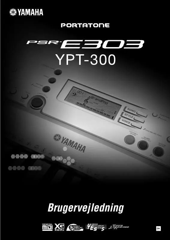 Mode d'emploi YAMAHA PSR-E303/YPT-300