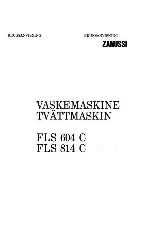 Mode d'emploi ZANUSSI FLS814C