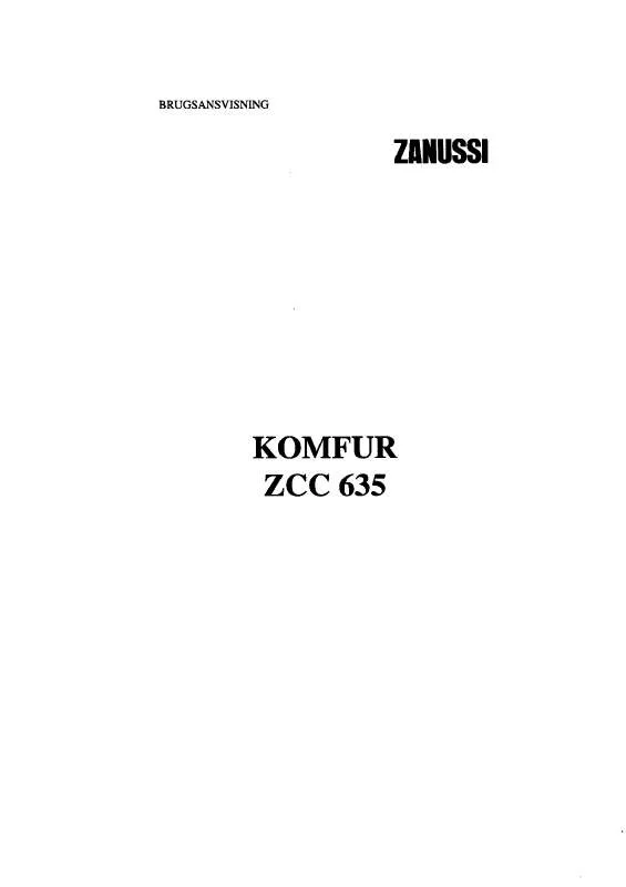 Mode d'emploi ZANUSSI ZCC63