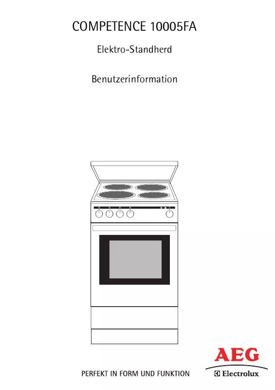 Mode d'emploi AEG-ELECTROLUX 10005FA-W