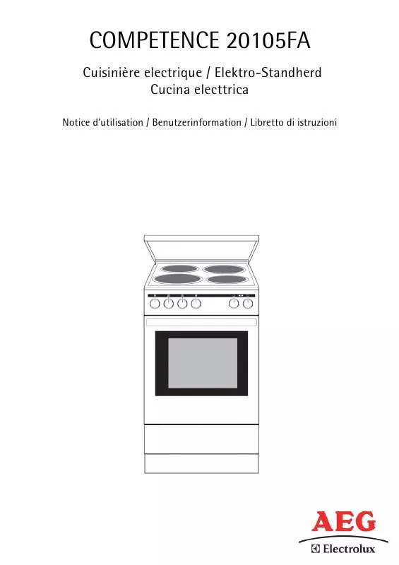 Mode d'emploi AEG-ELECTROLUX 20105FA-W