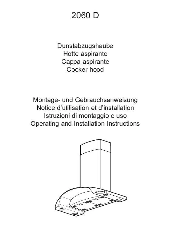 Mode d'emploi AEG-ELECTROLUX 2060D-M/CH