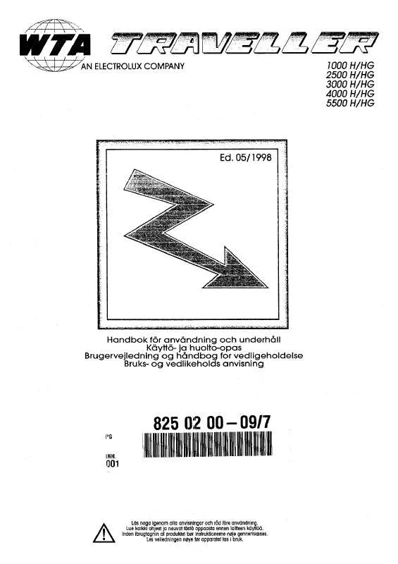 Mode d'emploi AEG-ELECTROLUX 2500H