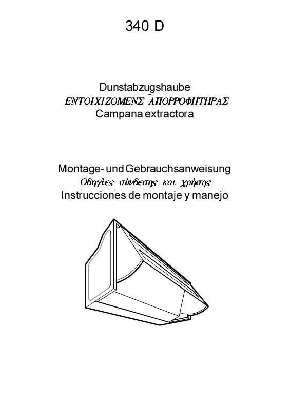 Mode d'emploi AEG-ELECTROLUX 340D-D