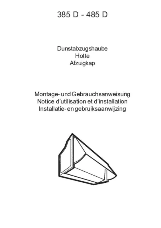 Mode d'emploi AEG-ELECTROLUX 385D-W/CH