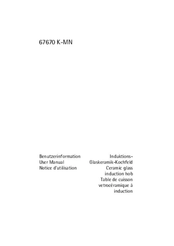 Mode d'emploi AEG-ELECTROLUX 67670K-MN