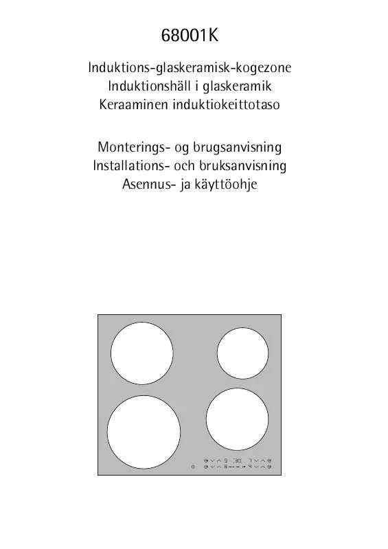 Mode d'emploi AEG-ELECTROLUX 68001K-IN80F