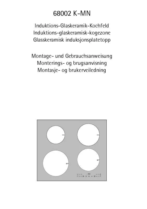 Mode d'emploi AEG-ELECTROLUX 68002K-MN