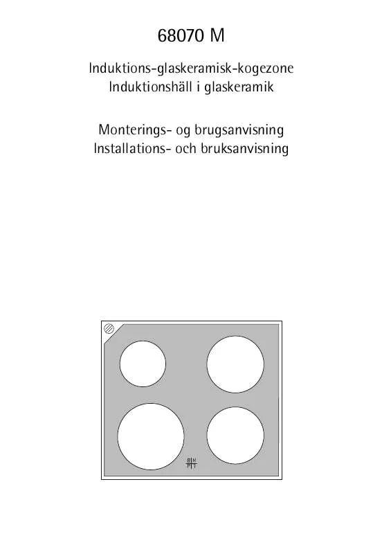 Mode d'emploi AEG-ELECTROLUX 68070M-MN